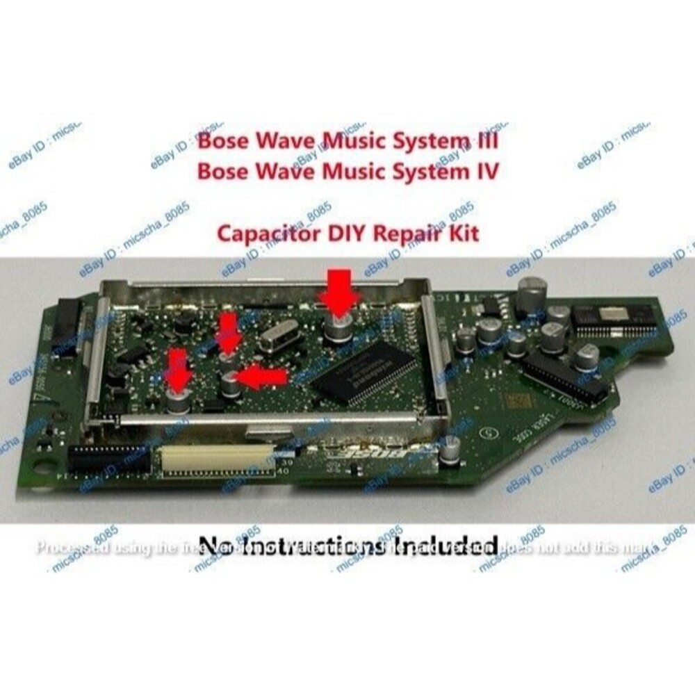 Bose Wave Music System III & IV CD Player Radio Capacitor Repair Kit DIY Caps